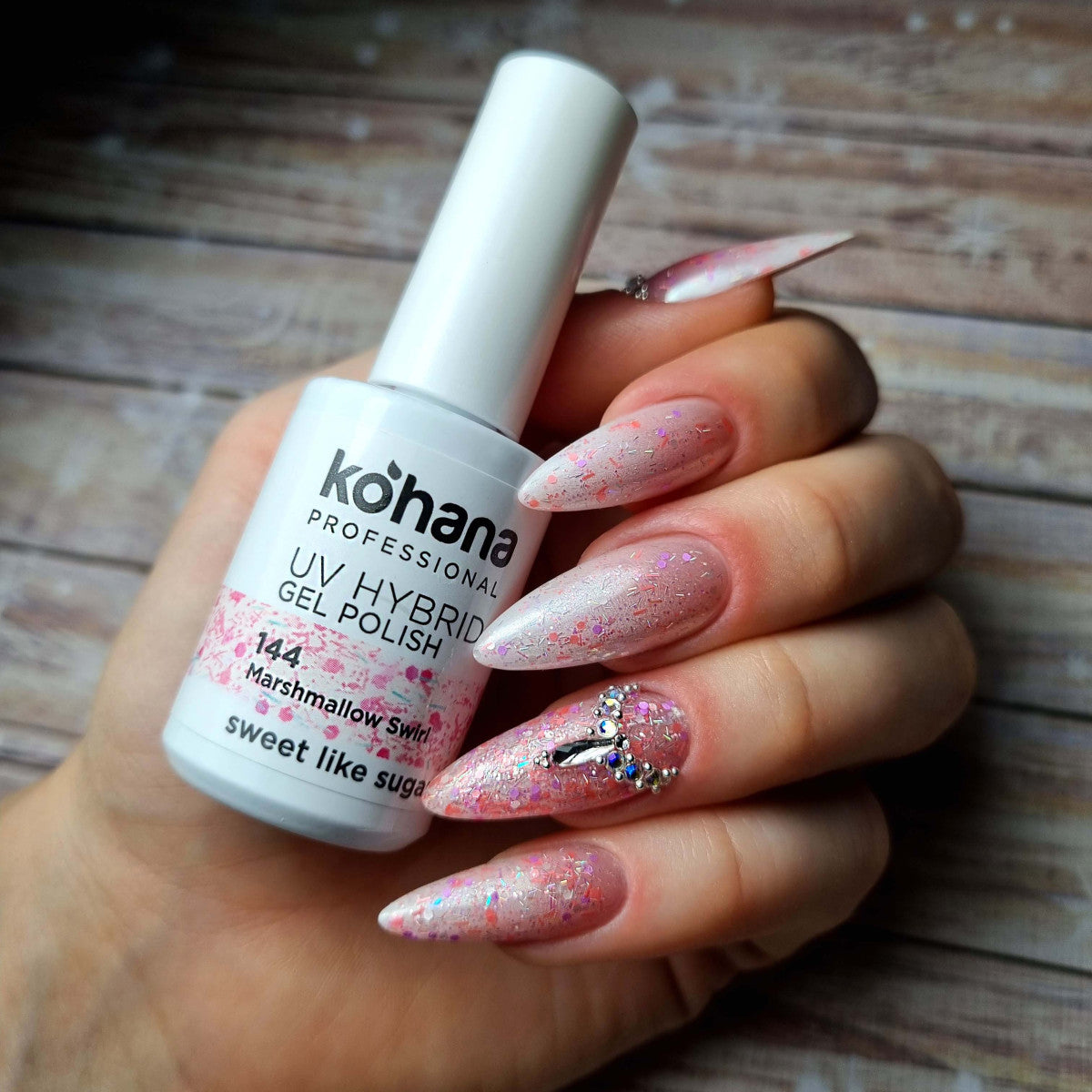 144 Marshmallow Swirl Gel Polish 10ml