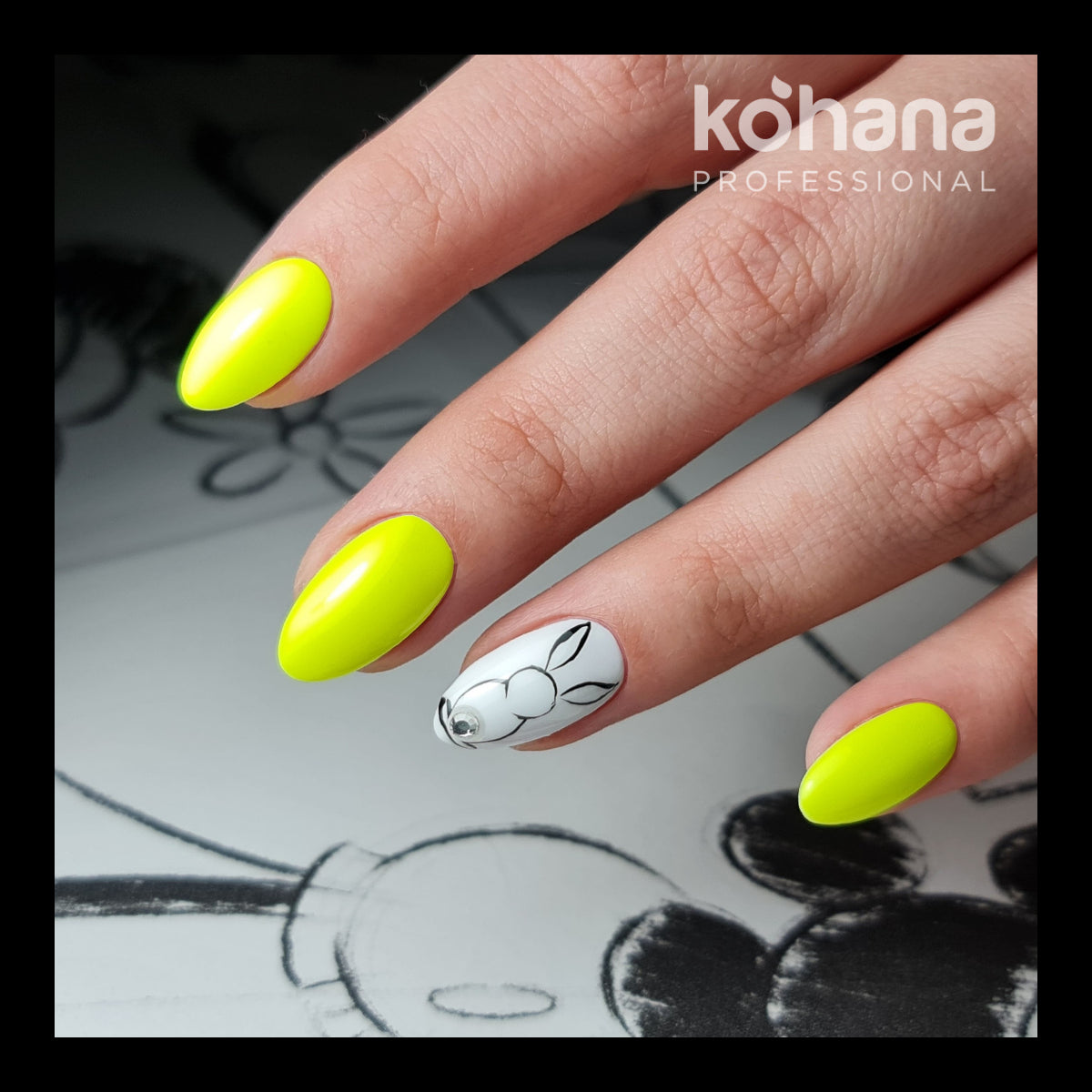 016 Neon Yellow Gel Polish 10ml