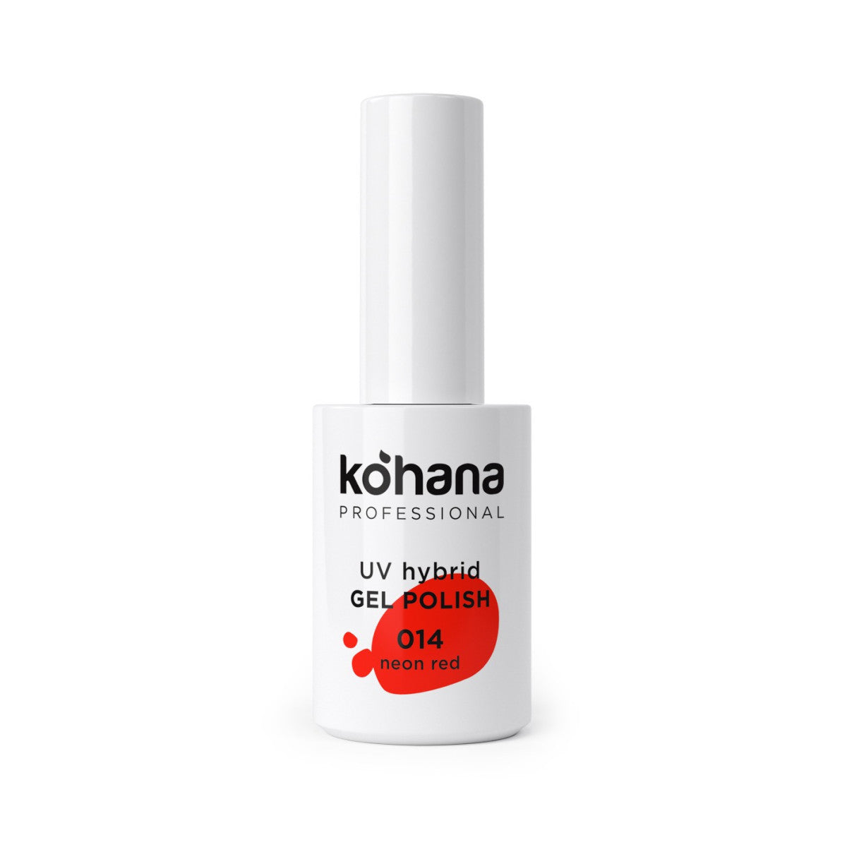 014 Neon Red Gel Polish 10ml