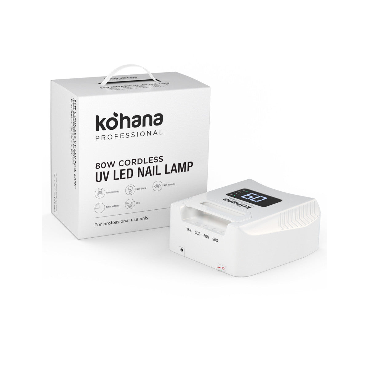 Cordless UV LED Nail Lamp - 80W 52 LEDs