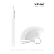 Kohana display tips on a keyring in white stiletto shapes ireland