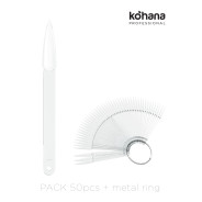 Kohana display tips on a keyring transparent stiletto shapes