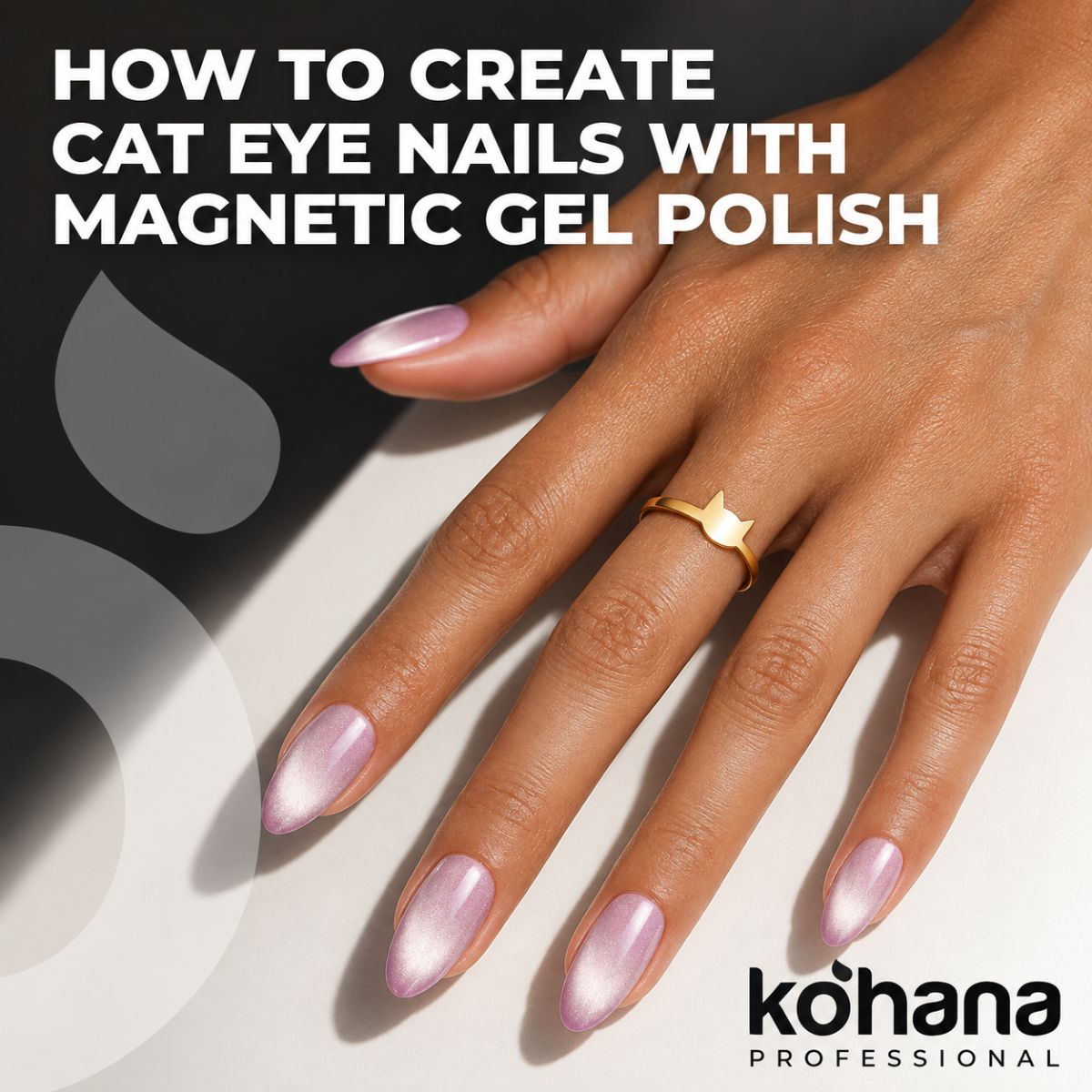 How to Create Cat Eye Nails with Magnetic Gel Polish