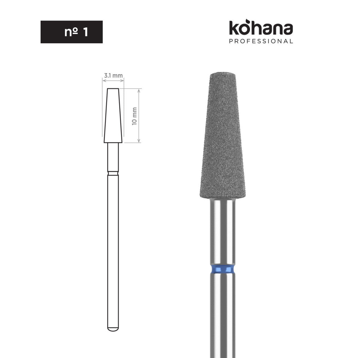 Bit No.1 cone shaped with a flat top diamond bit is used to prepare the ...