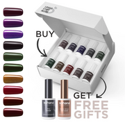Bundle Set of 10 Mystic Eclipse Collection Colours + FREE Pro Base & Super Gloss Top Coat