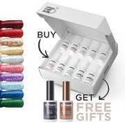 Bundle Set of 10 Touch of Sparkle Collection Colours + FREE Pro Base & Super Gloss Top Coat