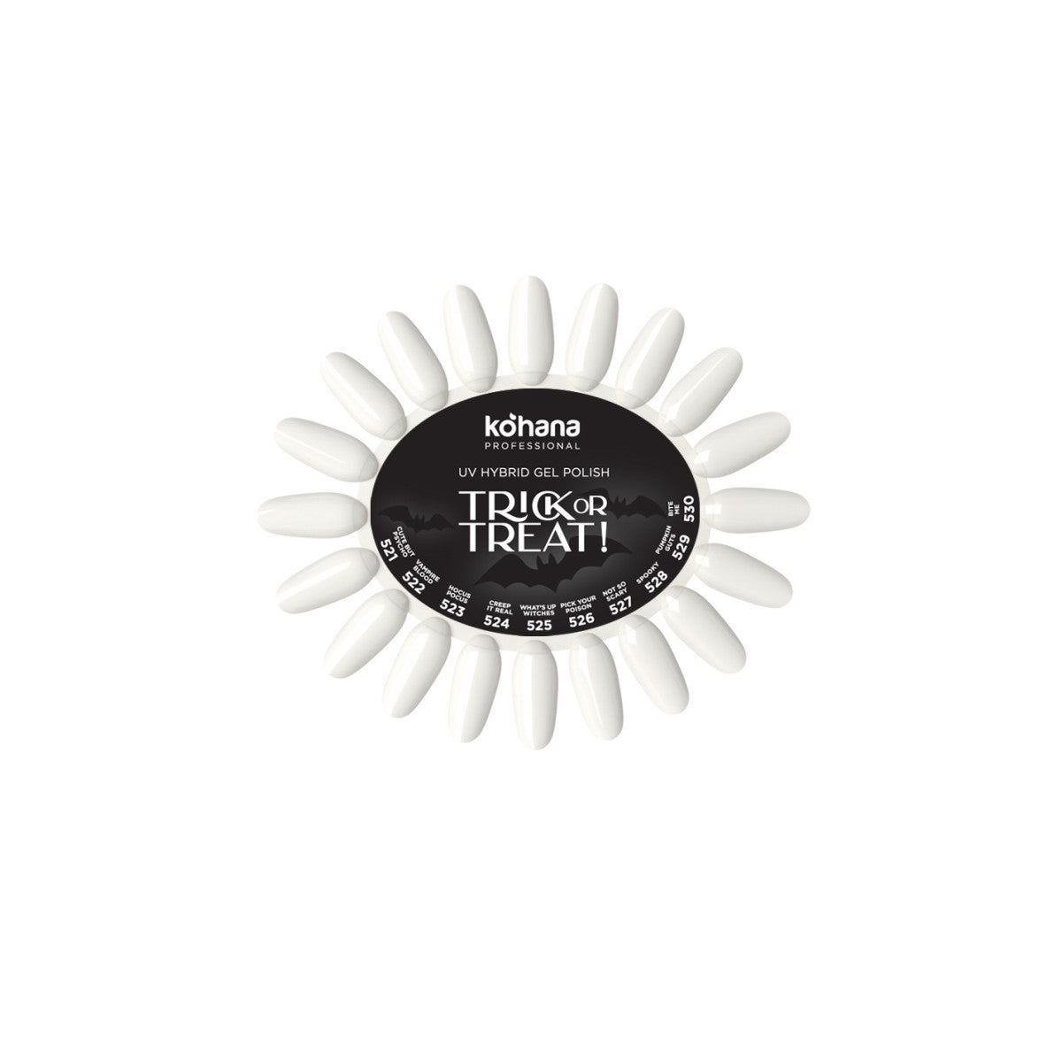 20 Oval shaped tips on a round display wheel. These colour chart wheels ...