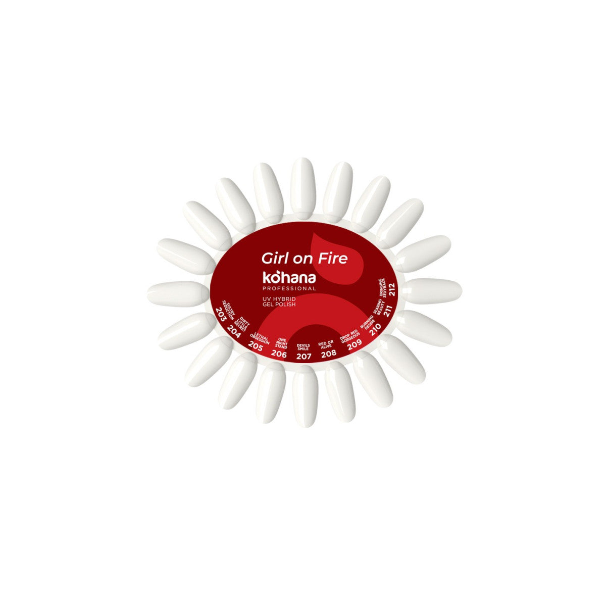 Girl on Fire Collection Colour Chart, Natural – Kohana Professional