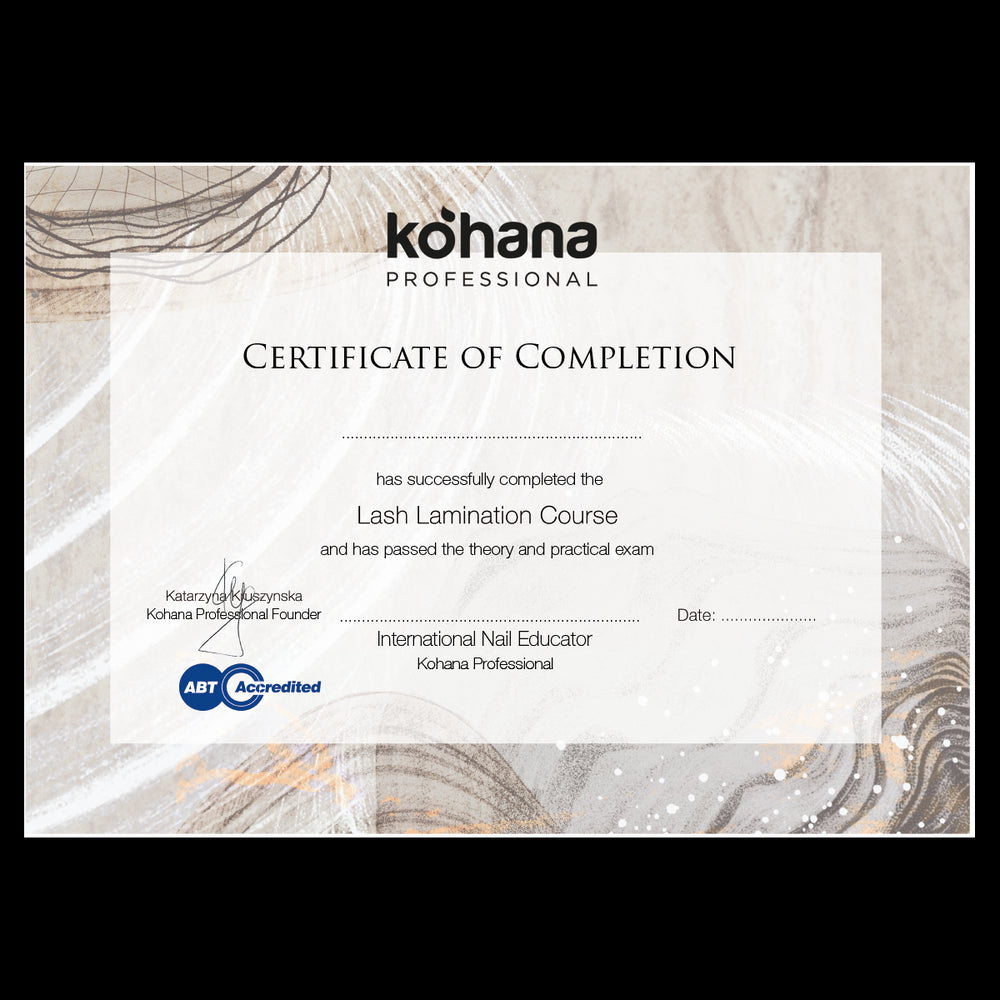 Starter Kit Lash Lamination Certificate Training Pack